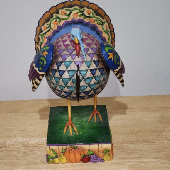 10" Heartwood Creek Jim Shore Turkey "Strutting Proud" from 2005 - Picture 2 of 14